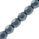 Czech Fire polished faceted glass beads 4mm Alabaster pastel dark grey
